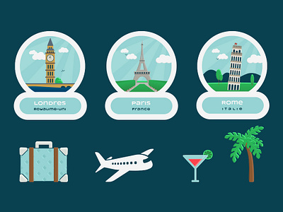 Trip Icons icon illustration vector