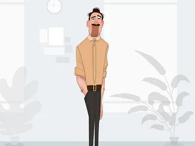 simple employee design employee flat design illustration illustrator work