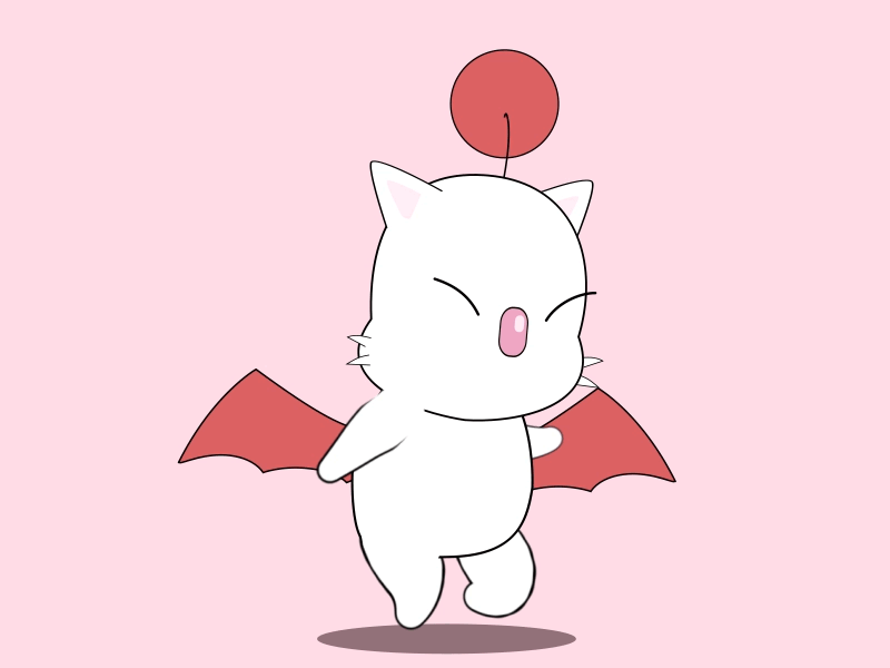 Moogle Running Animation animation final fantasy moogle