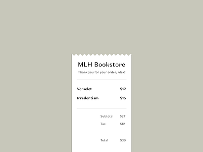 Daily UI #017 - Email Receipt daily dailyui design email email app receipt ui ux web