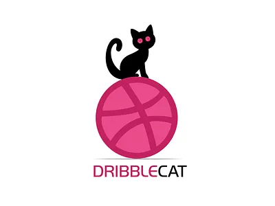DRIBBLE CAT basketball cat cat drawing cat illustration cat kitten cat lady design dribble dribbleartist game art graphic hello hello dribbble illustration kitty kitty illustration logo play play icon vector
