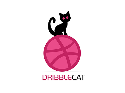 DRIBBLE CAT basketball cat cat drawing cat illustration cat kitten cat lady design dribble dribbleartist game art graphic hello hello dribbble illustration kitty kitty illustration logo play play icon vector