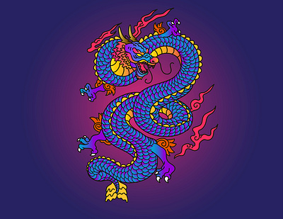 Japanese Style Dragon Blue Vector 01 01 chinese dragon chinese new year dragon japanese dragon tatto vector