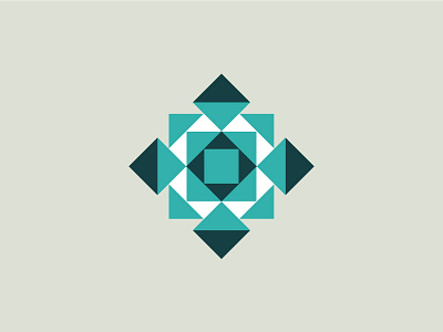 Geometric mandala logo design logo vector