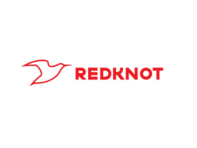 Redknot bird branding clean clever design eye catching eyecatching flat graphic design icon identity lettering logo minimal typography vector