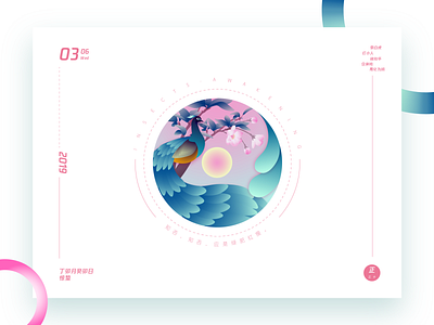 03.惊蛰Jing-Zhe：Peacock x Malus app art branding character clean design flat graphic design icon identity illustration illustrator logo minimal mobile ui ux vector web website
