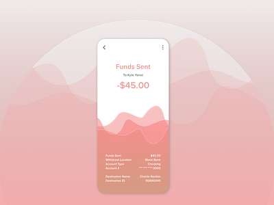 Payment App - Funds Sent app app concept payment app sans serif ui desgin