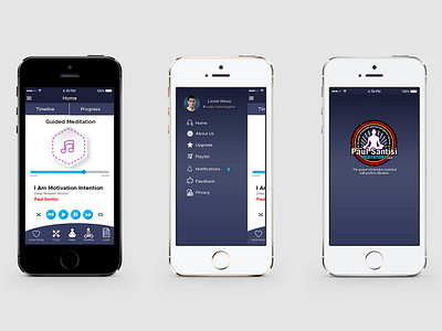 Meditation App UI UX Design design meditate meditation meditation app mobile app mobile app design ui ui ux design ux