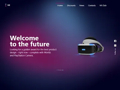 Website Vr adobe xd branding design future illustration ui ux vr web webside