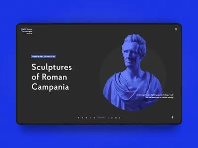 Museum Website adobe clean colors dailyui design flat logo minimal museum type typography ui ux web website