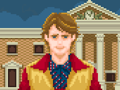 ❧ Marty McFly 1955 8bit backtothefuture pixel pixelthursday