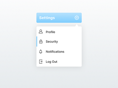 Daily UI #027 Dropdown 027 dailyui