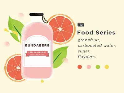 Food Series 02. Bundaberg illustration. design drinking food illustration