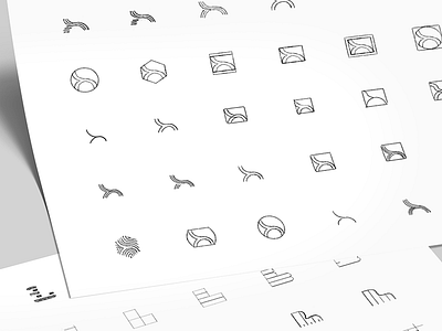 Logo Sketching Process branding identity logo mark monogram pencil sketch