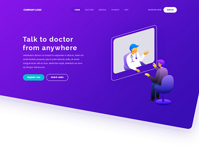 Talk to doctor arslan design illustration landing page pakistan project web work