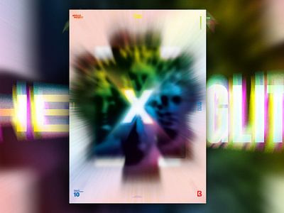 Poster Design Apollo 10 X The Glitch design challenge glitch graphic design photoshop poster poster art poster challenge poster design