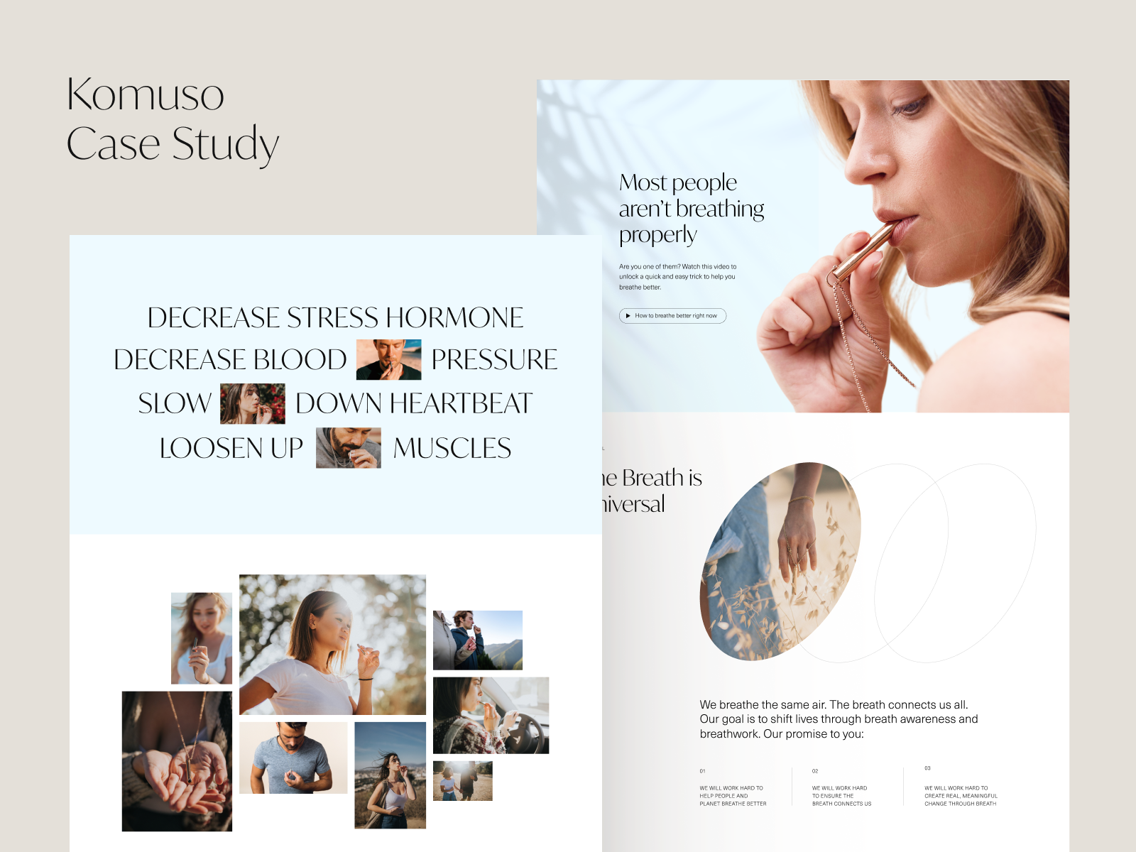 Case Study: Komuso Web Design 3d animation branding case study design design studio graphic design interaction interface landing page marketing motion graphics ui user experience ux web web design web marketing website website design