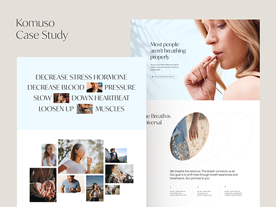 Case Study: Komuso Web Design 3d animation branding case study design design studio graphic design interaction interface landing page marketing motion graphics ui user experience ux web web design web marketing website website design
