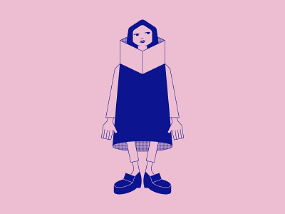 Girls' Outfits #8 character clothes design fashion flat futuristic girl illustration minimal outfit vector woman