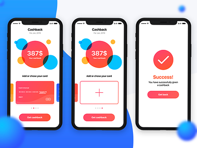 Cashback screen + Success screen ads app bank branding design dribbble figma flat icon illustration illustrator interface photoshop pink sketch success ui ux vector web