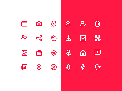 Icon set social app design system icon set icons system icon user inteface