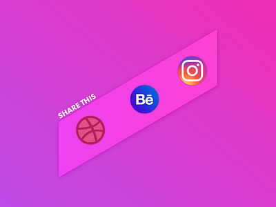 Daily UI Challenge #010 [Share Button] adobexd color creative dailyui design flat graphics icon illustration logo minimal share share button ui ux web webdesign website