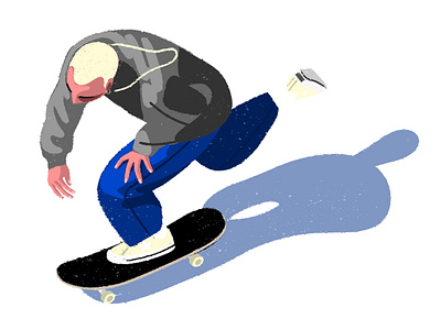 li'l cruise board cruise editorial illustration photoshop skate skateboard style