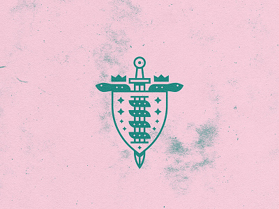 Two-Headed Snake Shield badge brand branding crown icon icons illustration logo mark shield snake stars two headed snakes