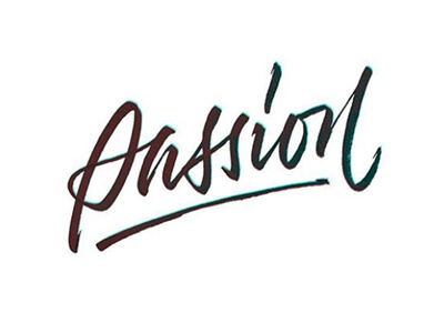 Passion calligraphy lettering