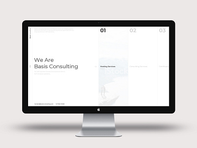 BASIS - innovative consultancy home page design concept concept consultancy design homepage innovative