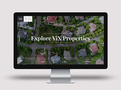 VIX - real estate home page design concept concept design homepage real estate website