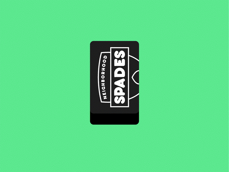 Who tryna run Spades?! animation cards design graphic graphics illustration simple spades