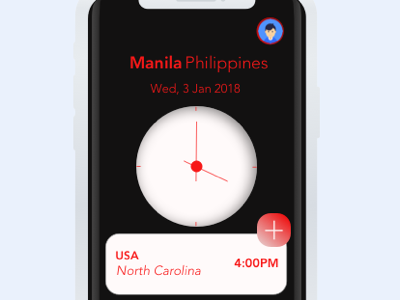 World clock UI design clock time ui ui design ux