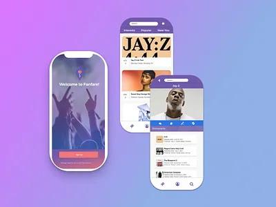 Fanfare Mobile App branding design design thinking mobile app mobile app design purchasing scroll student ticket app ux design uxuidesign