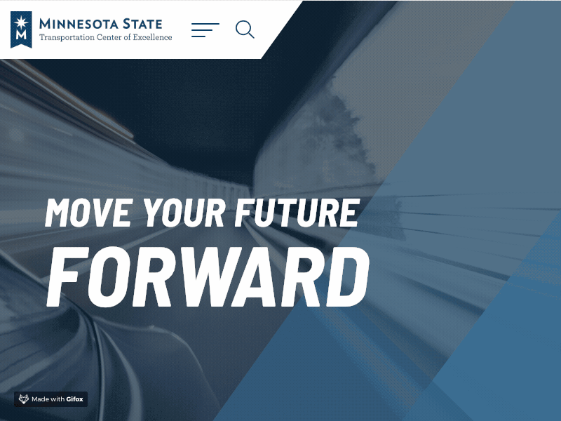 Minnesota Transportation Center of Excellence animation dashboard design javascript menu menu design navigation ui web app web design website