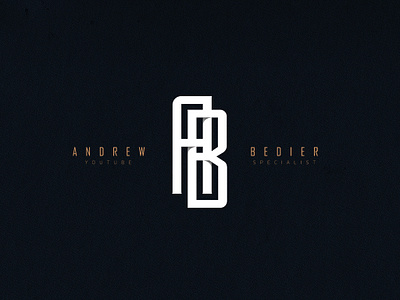 Andrew Bedier Monogram Logo branding lettering logo design monogram logo typography