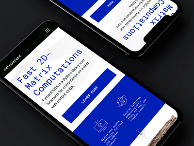 Mobile Site pythoncuda.com branding design flat type ui web webdesign webdesigner website