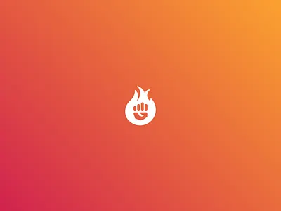 "Fist on Fire" Logo concept 2018 brand branding character clean d design exploration flat graphic icon identity illustration illustrator logo minimal premade type vector web