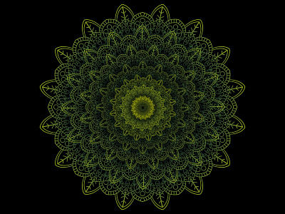 Floral pattern art doodle floral foliage geometry illustration pattern vector