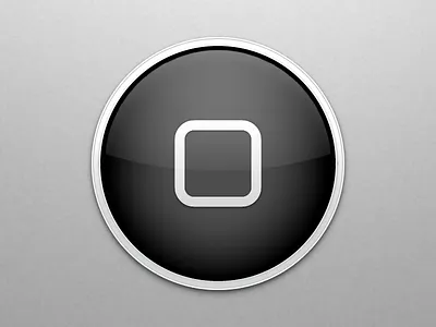 Home Button 512 512px app apple apple design apple icon black button design home home folder icon iphone logo old school original limited ui ux vector white