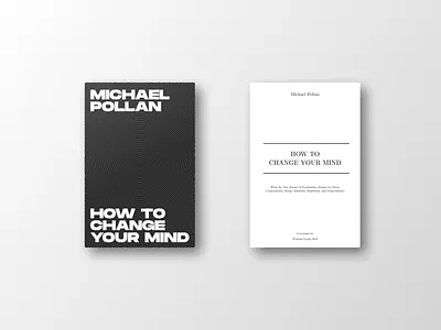 How To Change Your Mind book book cover book covers books graphic design michael pollan