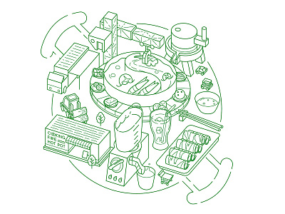 cooking fire hot pot（2） illustration