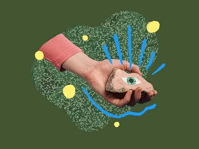 Daily Experiment #002 color experiment organic procreate shapes texture