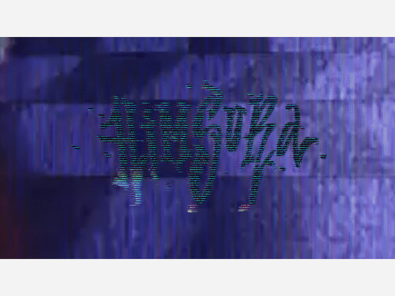 HIMSURA animation calligraphy dark design effect glitch horror illustration lettering logo logotype mark motion music print print design production sign typography vector