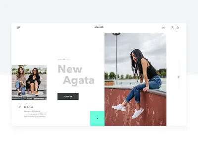 Elevant - New products - branding design ecommerce fashion product shoes shop sneakers typography ui ux web design website white