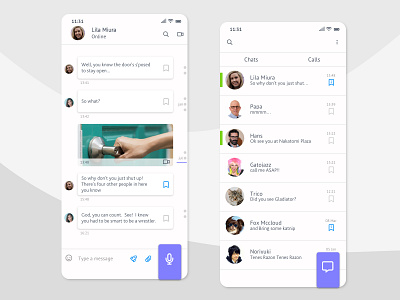 Instant Messaging App app concept daily ui 013 design interface message app messager sketch ui