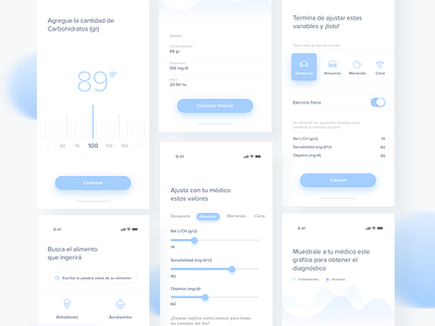 More of a Medical Diabetes app 2019 app application clean design design app diabetic health health app health care layout minimal native native app ui ux ux design