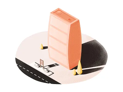 2.5d Mycity_1 2.5d building city design illustration scene