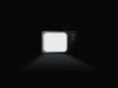 Static Tv 2d animation lighting effects motion motion design motion designer old tv static tv tv screen