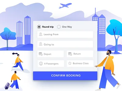 Login Page Exploration for a Travel and Tours Startup character character concept color illustration login form login screen modern app landing travel app ui ux ux vector web